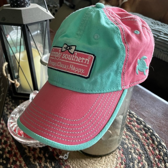Simply Southern Pink and Mint Hat - Picture 1 of 2